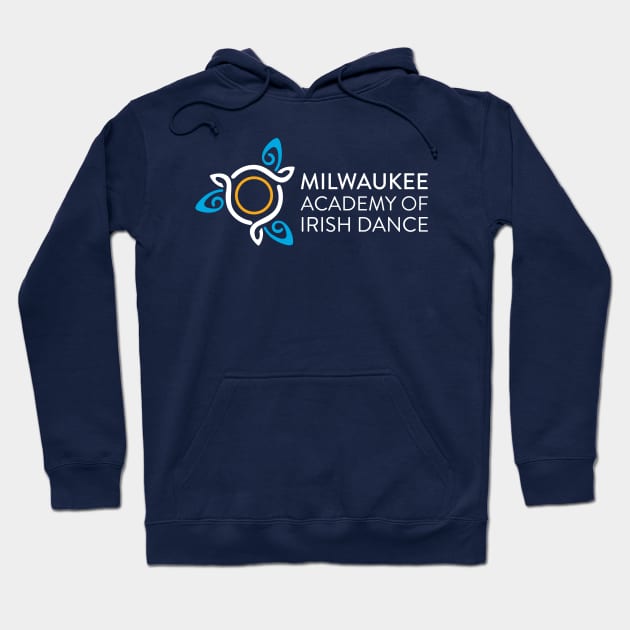 Full Color Dark Background Logo Hoodie by mkeacademy